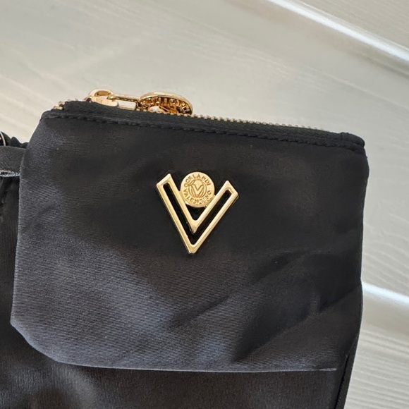 Valentino Orlandi Black Nylon Shoulder Bag with Removable Pouch - Picture 3 of 11